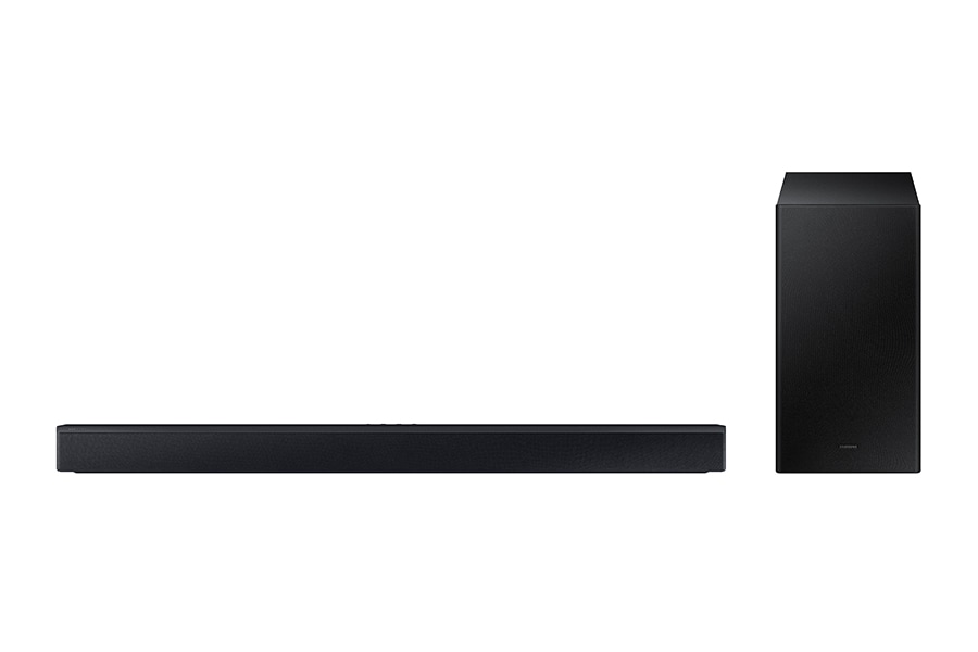 Zestaw Soundbar C-seria  HW-C450 z belką soundbara i subwooferem widok na wprost