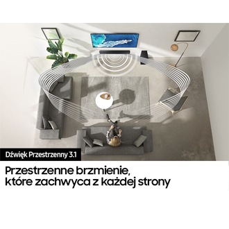 Przestrzenny dźwięk w soundbarze  HW-Q60B Samsung