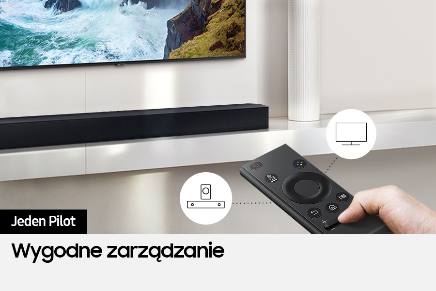 Jeden pilot do wszystkich urządzeń z soundbarem Q-seria HW-Q60C