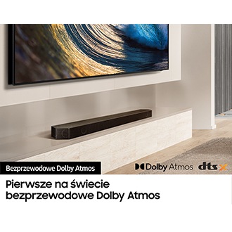 Bezprzewodowe Dolby Atmos w zestawie Soundbar HW-Q700D 3.1.2 z subwooferem