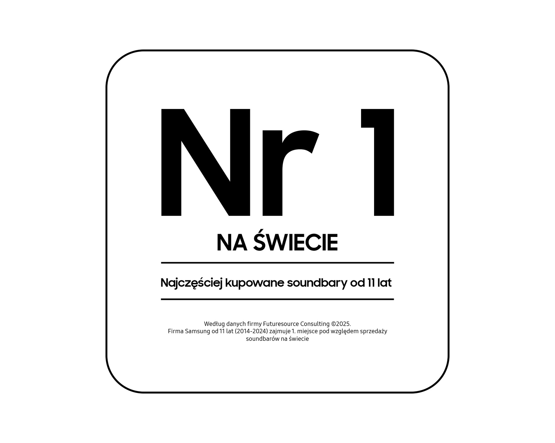 [Ódzñ~áká f~írmý~ Fútú~résó~úrcé~ Cóñs~últí~ñg śwí~ádcz~ącá ó t~ým, żé S~ámsú~ñg ód~ 11 lát (2014-2024) z~ájmú~jé 1. mí~éjsc~é pód~ wzgl~ędém s~przé~dáżý s~óúñd~bárów~ ñá śwí~écíé~]