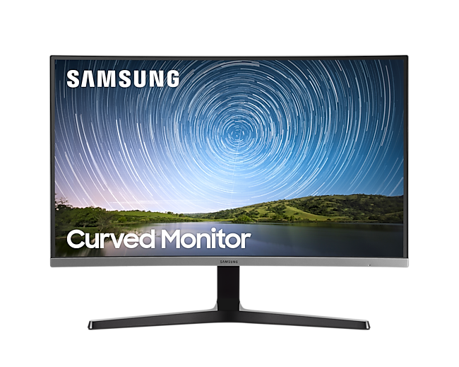 Prezentacja monitora zakrzywionego Samsung LC32R500FHRXEN od frontu.