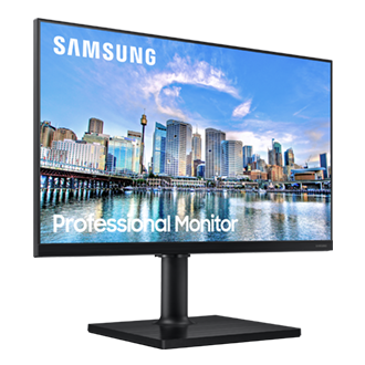 Profesjonalny monitor Samsung LF24T450FQRXEN – minimalistyczny design.