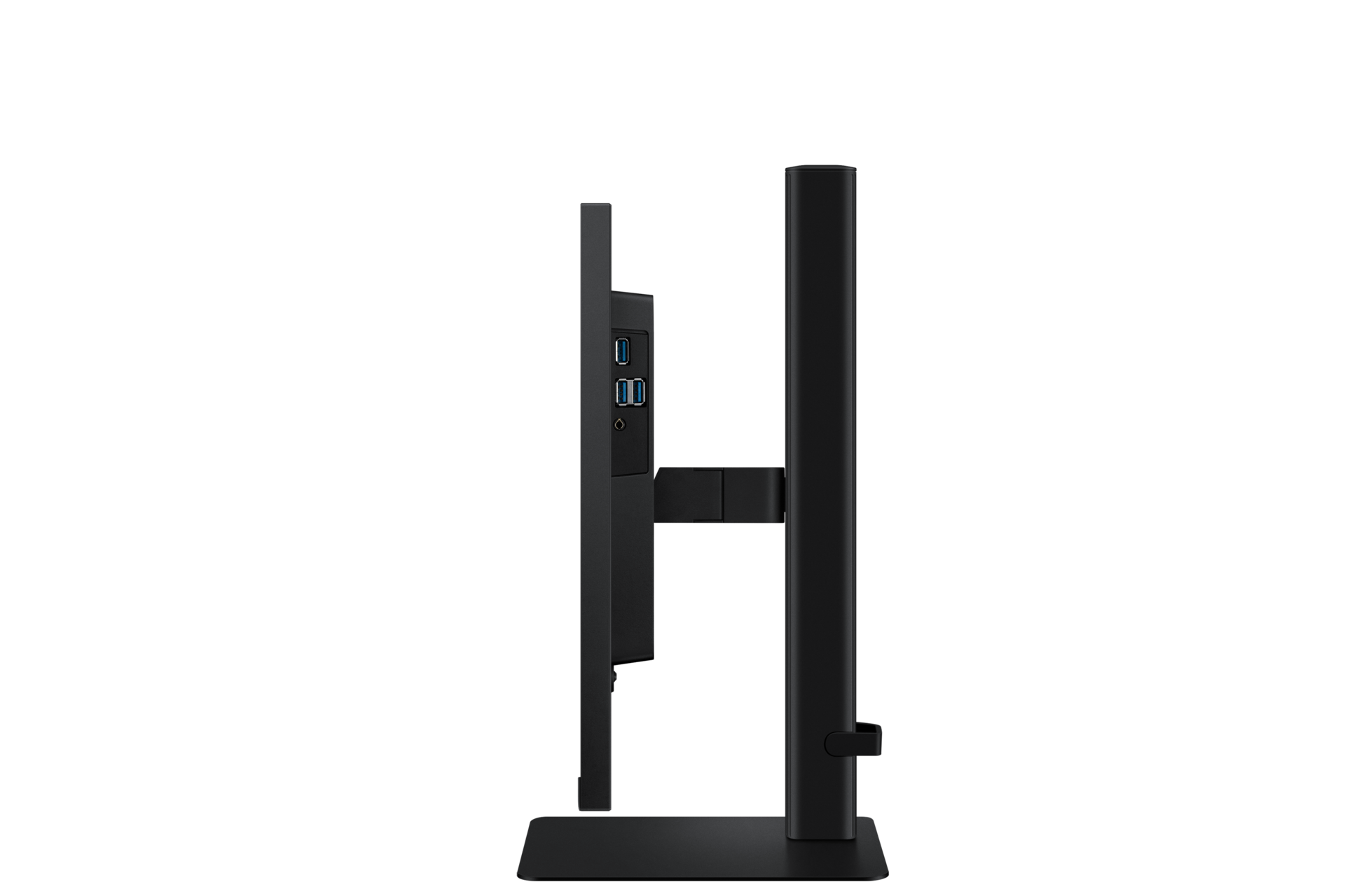 Monitor Viewfinity S6 24 cale QHD LS24D600EAUXEN - widok bokiem z ekranem w dolnej pozycji