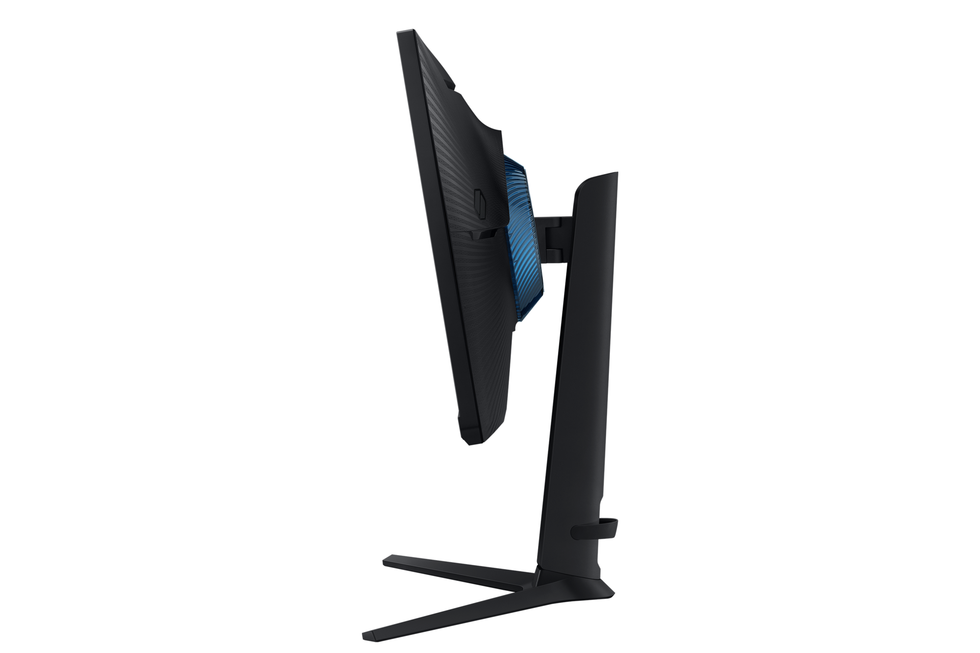 Monitor gamingowy Odyssey G3 G30D 24" LS24DG300EUXEN pokazany z boku z monitorem ku dołu 