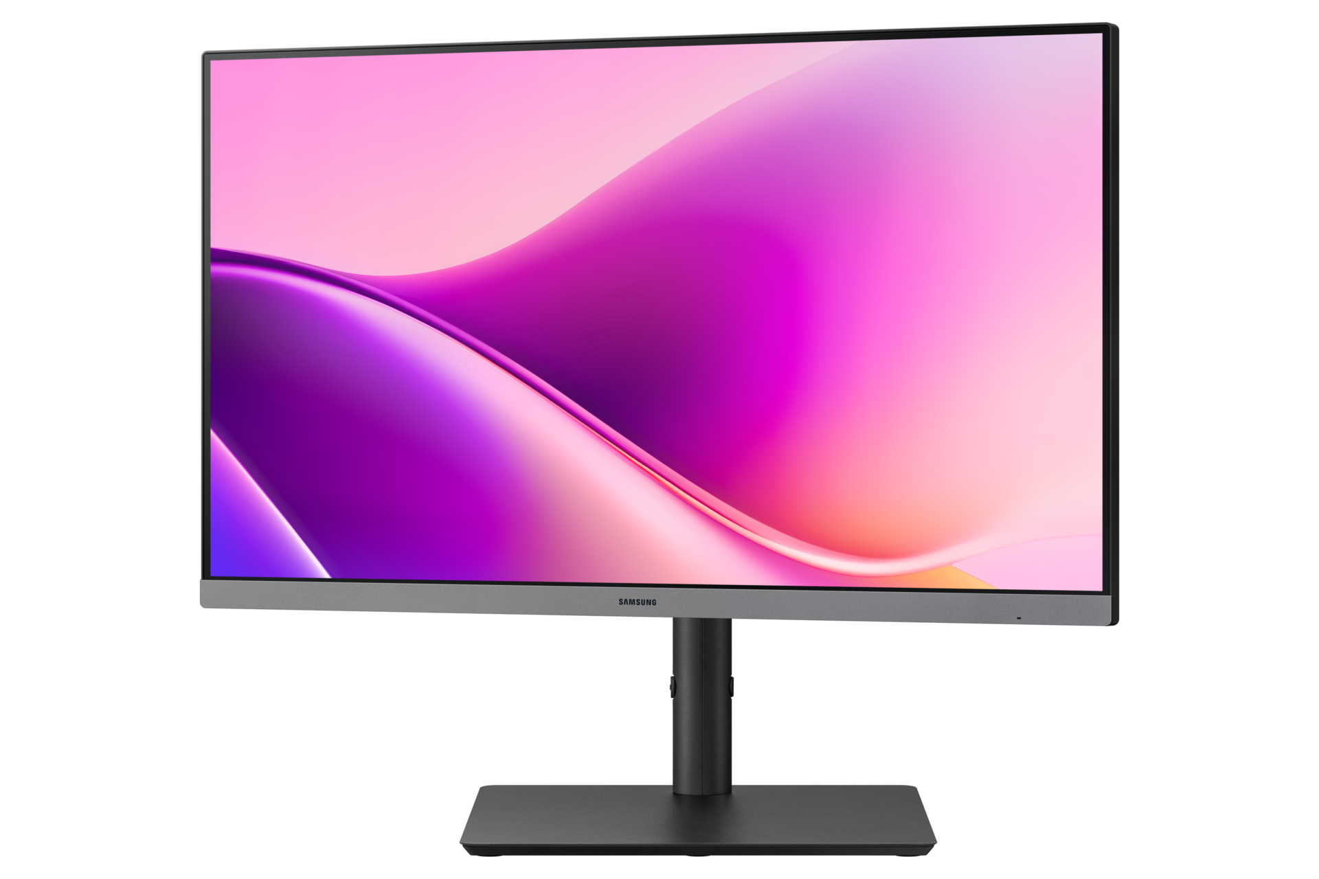 Samsung Essential S4 24'' S43UF - widok z przodu z lewej strony