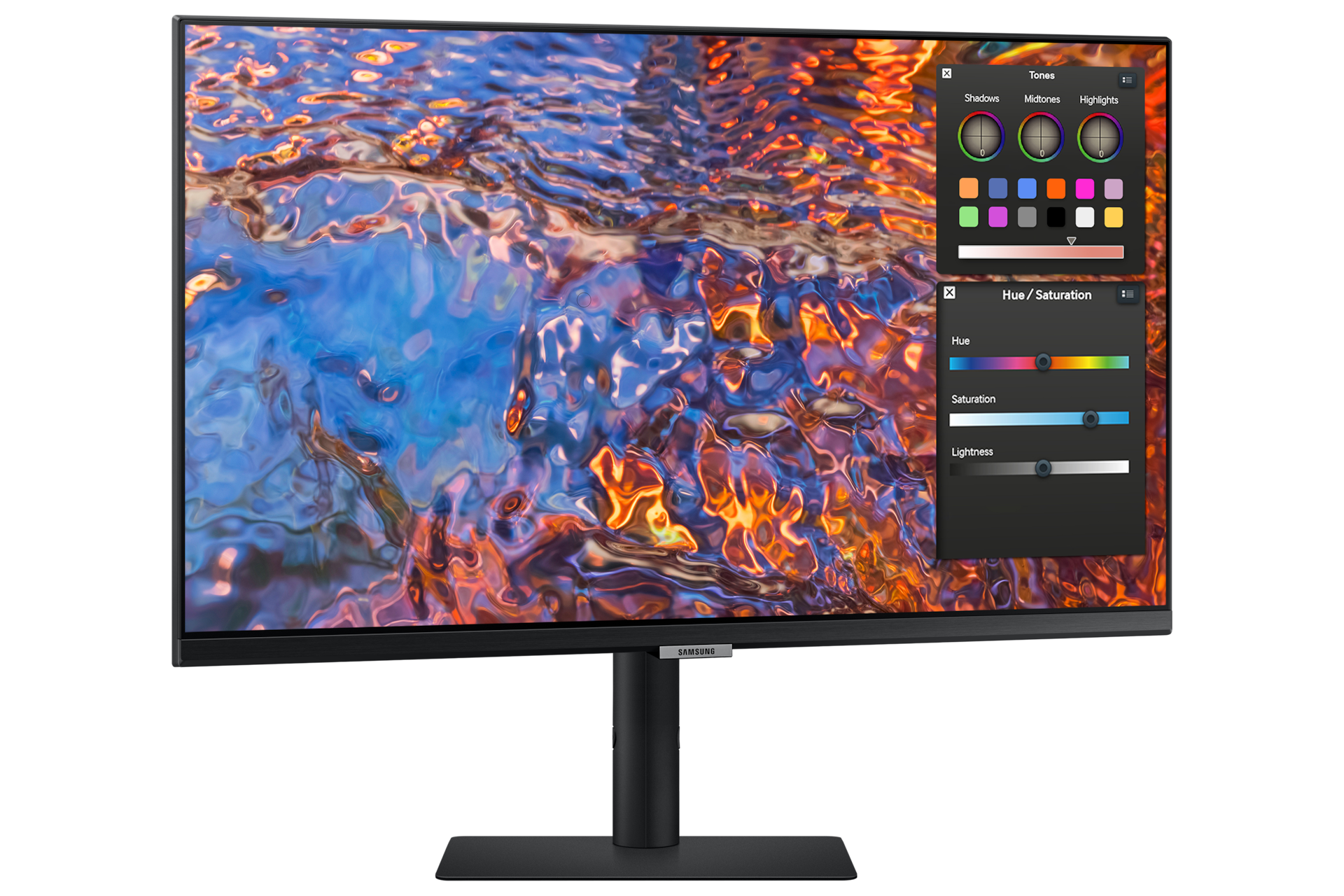 27" UHD Monitor with DCI-P3 98%, HDR and USB type-C Swivel2 Black 