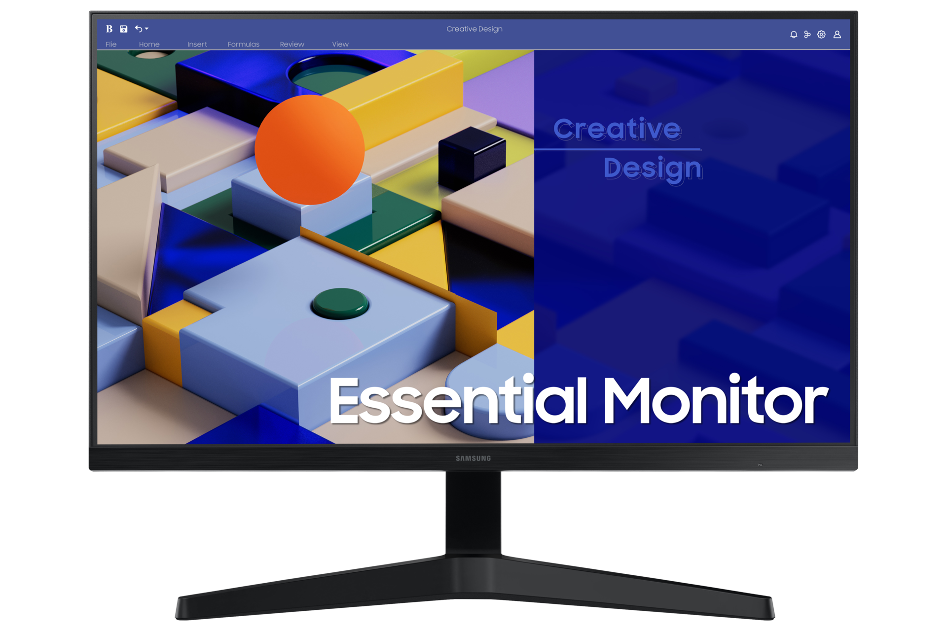 Monitor S31C 27" FHD, 75Hz, AMD FreeSync (LS27C310EAUXEN) - widok na ekran monitora