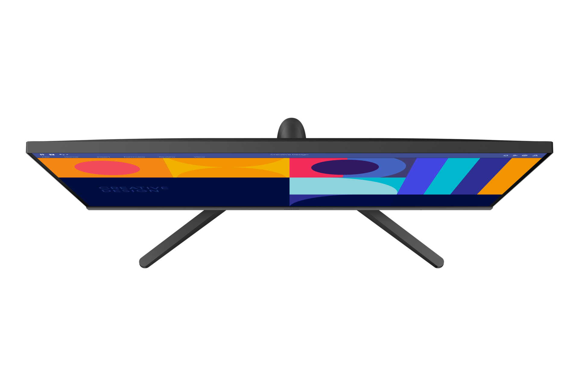 Samsung Essential S3 27'' S33GC - widok z góry pod kątem