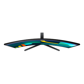 Zakrzywiony monitor 27 cale S36GD | LS27D366GAUXEN pokazany od góry 