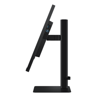 Monitor Viewfinity S6 27 cali QHD LS27D600EAUXEN - widok bokiem z odchylonym do tyłu ekranem