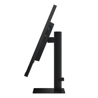 Monitor Viewfinity S7 27 cali 4K UHD LS27D700EAUXEN - widok bokiem z odchylonym do tyłu ekranem