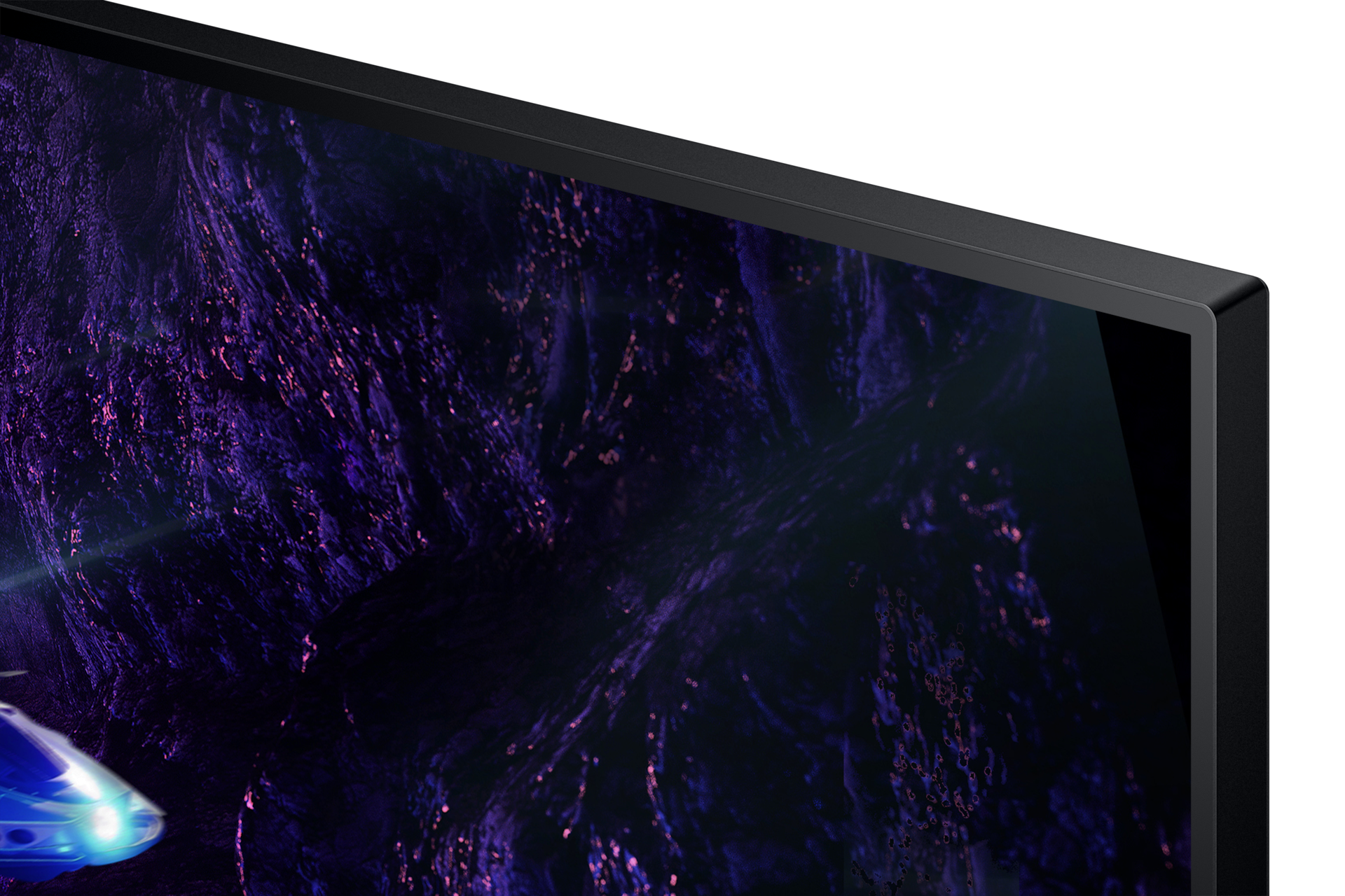 Zbliżenie na brzeg monitora gamingowego Odyssey G3 G30D 27" LS27DG300EUXEN 