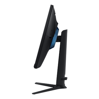 Monitor gamingowy Odyssey G3 G30D 27" LS27DG300EUXEN pokazany z boku z monitorem ku górze