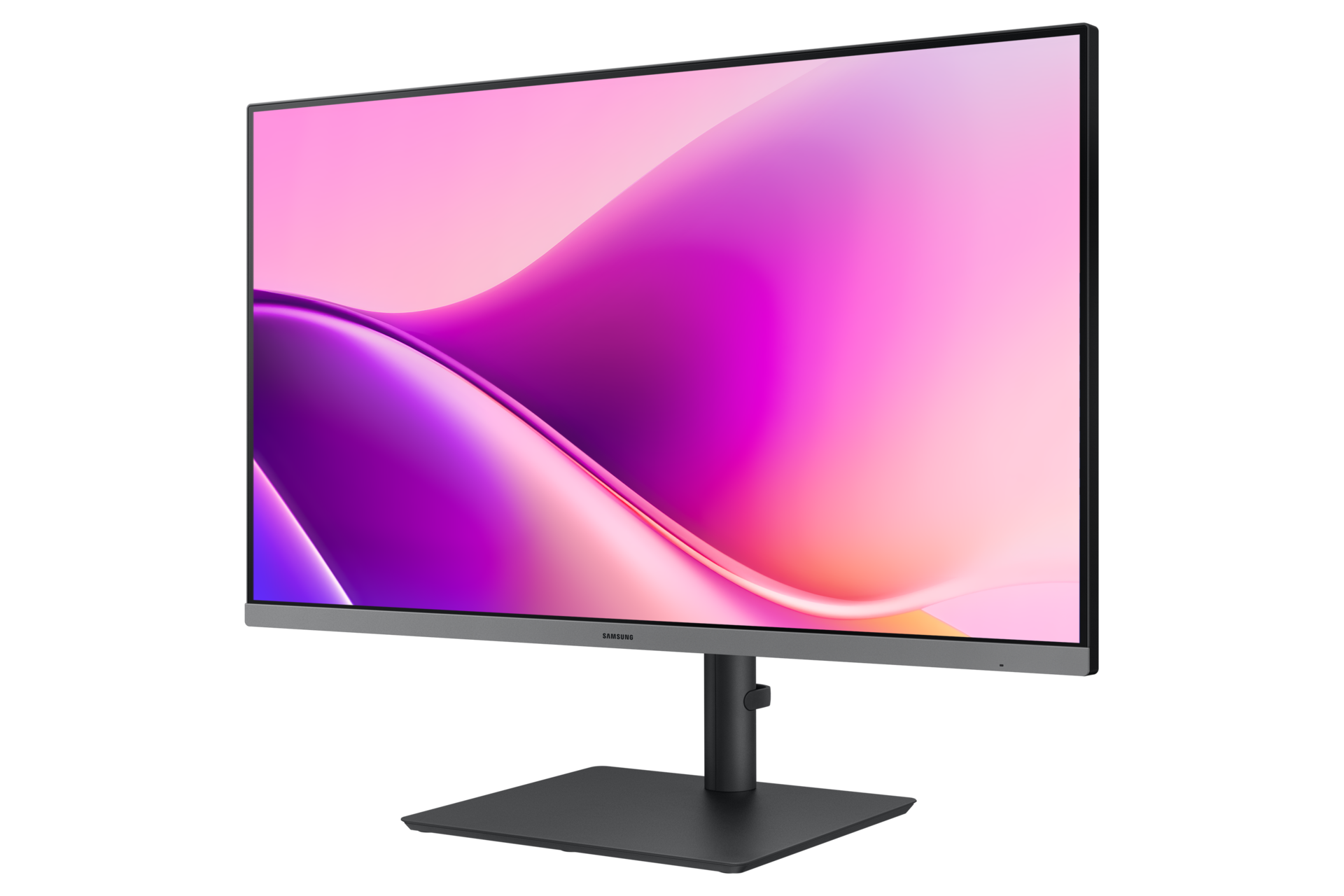 Samsung Essential S4 27'' S43UF - widok skośny z lewej strony