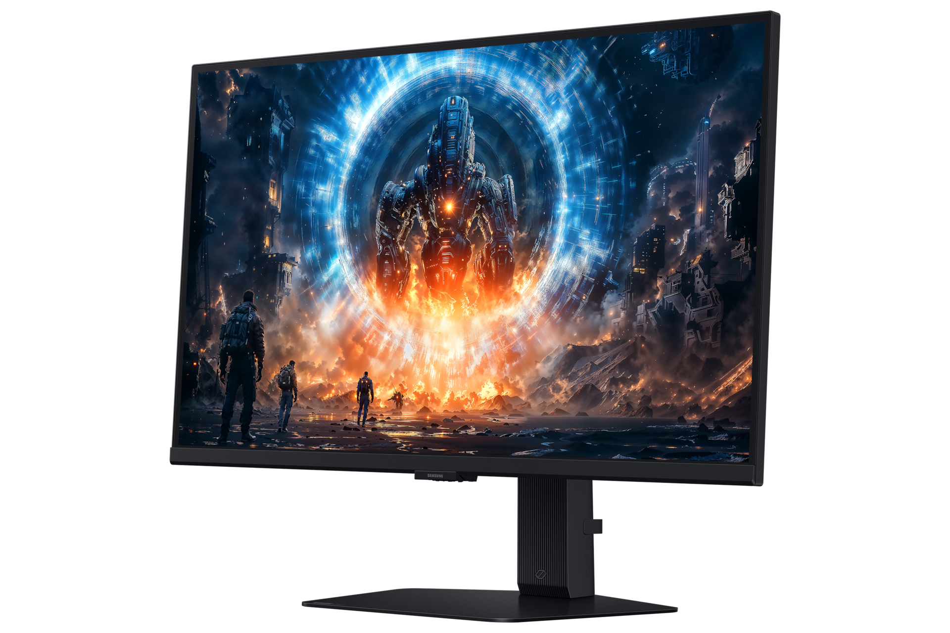 Samsung Odyssey G6 27'' G60F - widok skośny z lewej strony