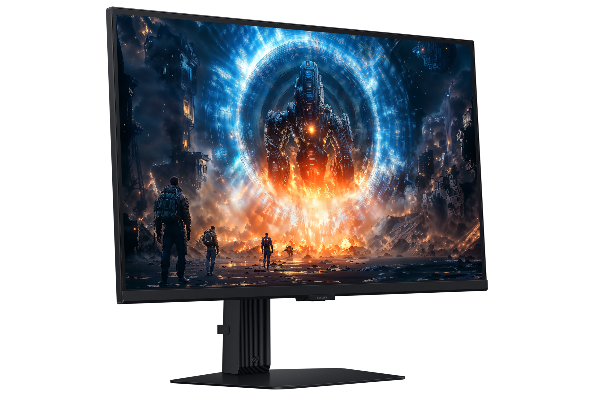 Samsung Odyssey G6 27'' G60F - widok skośny z prawej strony