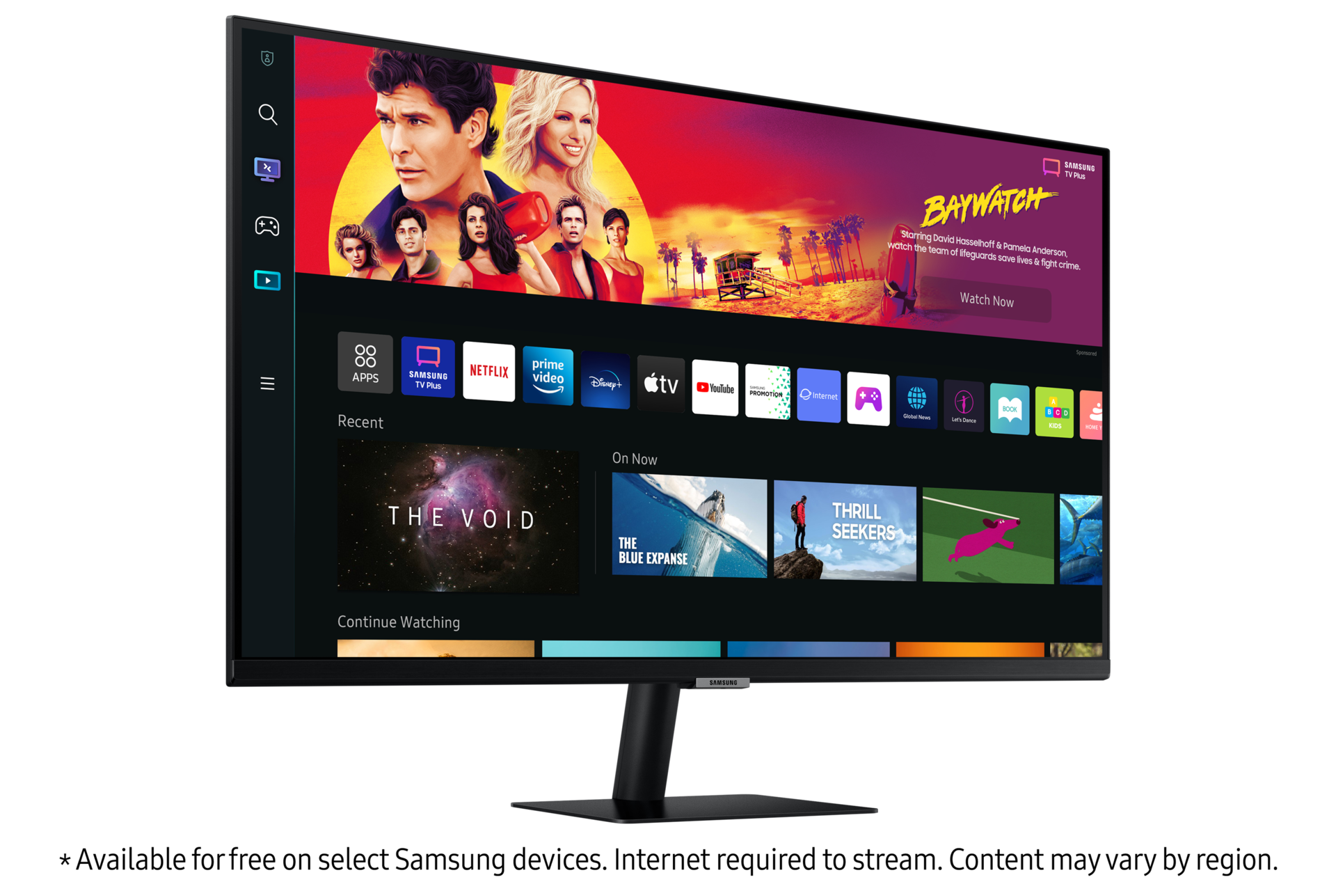 Monitor Smart M70B 32 cale (LS32BM702UPXEN) - widok po skosie w prawo