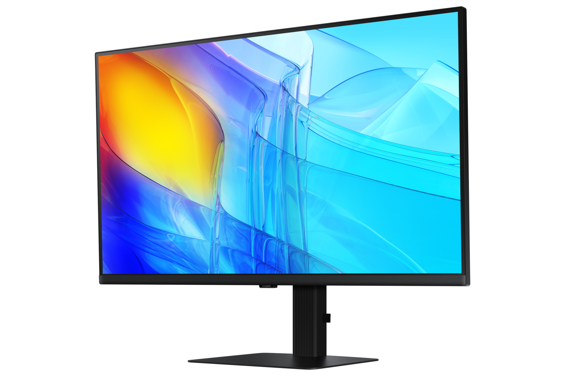 Monitor Viewfinity S8 32 cale 4K UHD LS32D800EAUXEN - widok przodem z ekranem lekko po skosie w prawo