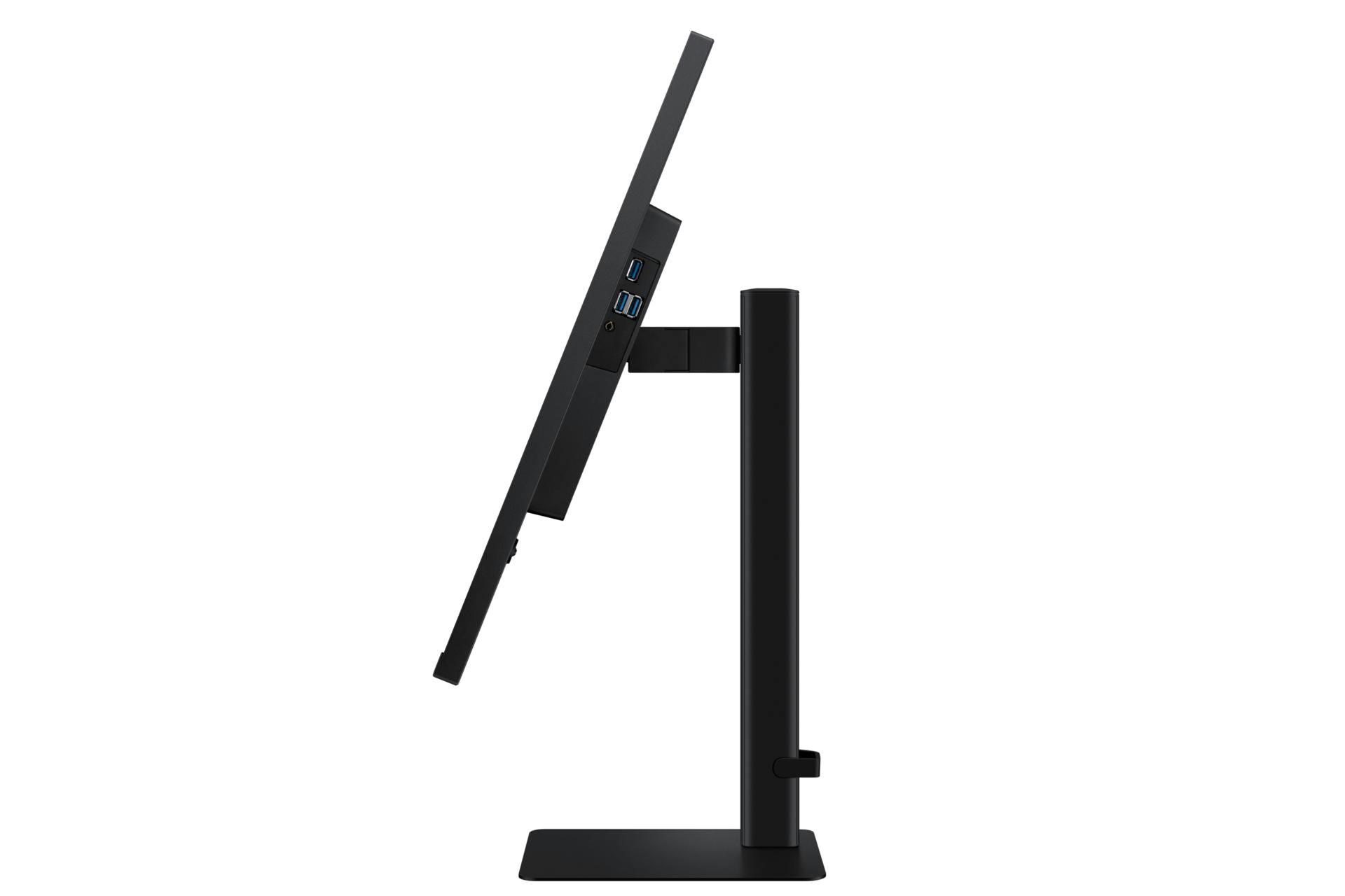 Monitor Viewfinity S8 32 cale 4K UHD LS32D800EAUXEN - widok bokiem z odchylonym do tyłu ekranem