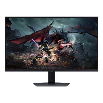 32"/27" Odyssey G5 G50D QHD 180Hz Gaming Monitor Front2 Black 
