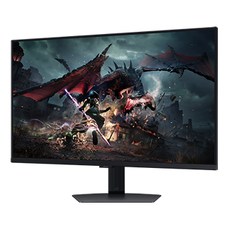32"/27" Odyssey G5 G50D QHD 180Hz Gaming Monitor Swivel1 Black 