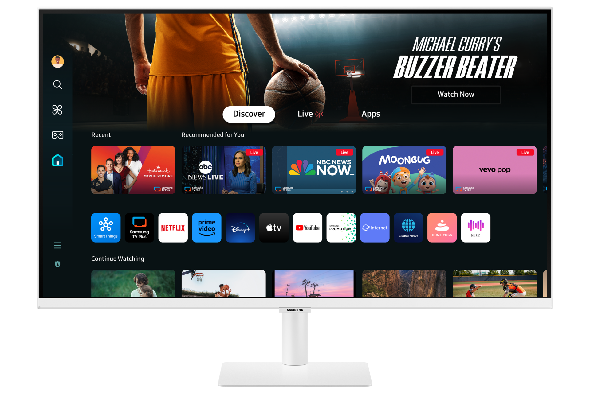 Monitor smart M7 32 cale 4K LS32DM703UUXDU  - widok przodem