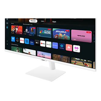 Monitor smart M7 32 cale 4K LS32DM703UUXDU  - widok na dolną krawędź ekranu