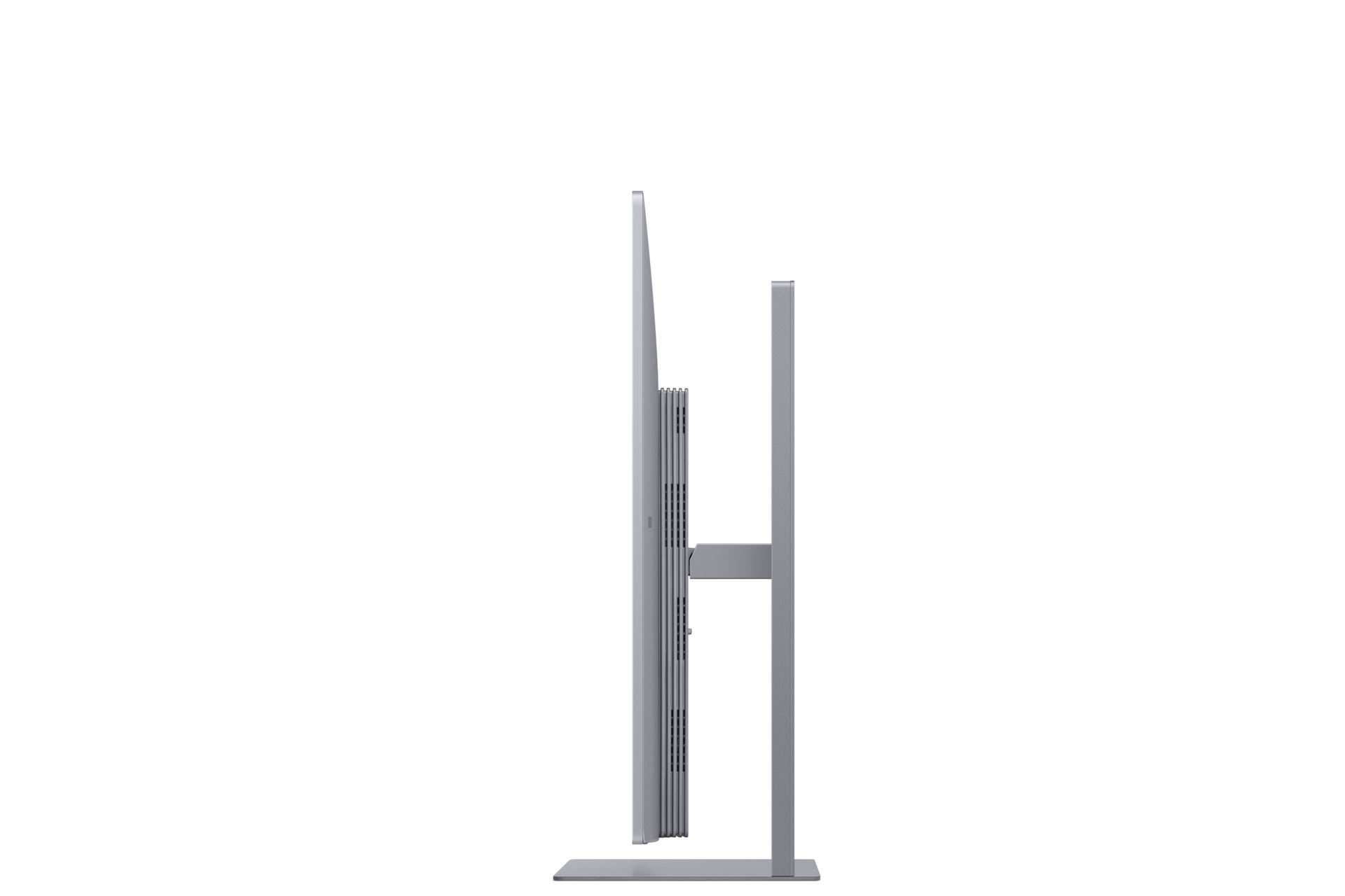 [Móñí~tór S~márt~ M9 32’’ 165Hz 4K~ ÚHD M~90SF w k~ólór~zé sr~ébrñ~ým - wí~dók z~ bókú~ zé st~óják~íém w~ pózý~cjí ó~púsz~czóñ~éj]