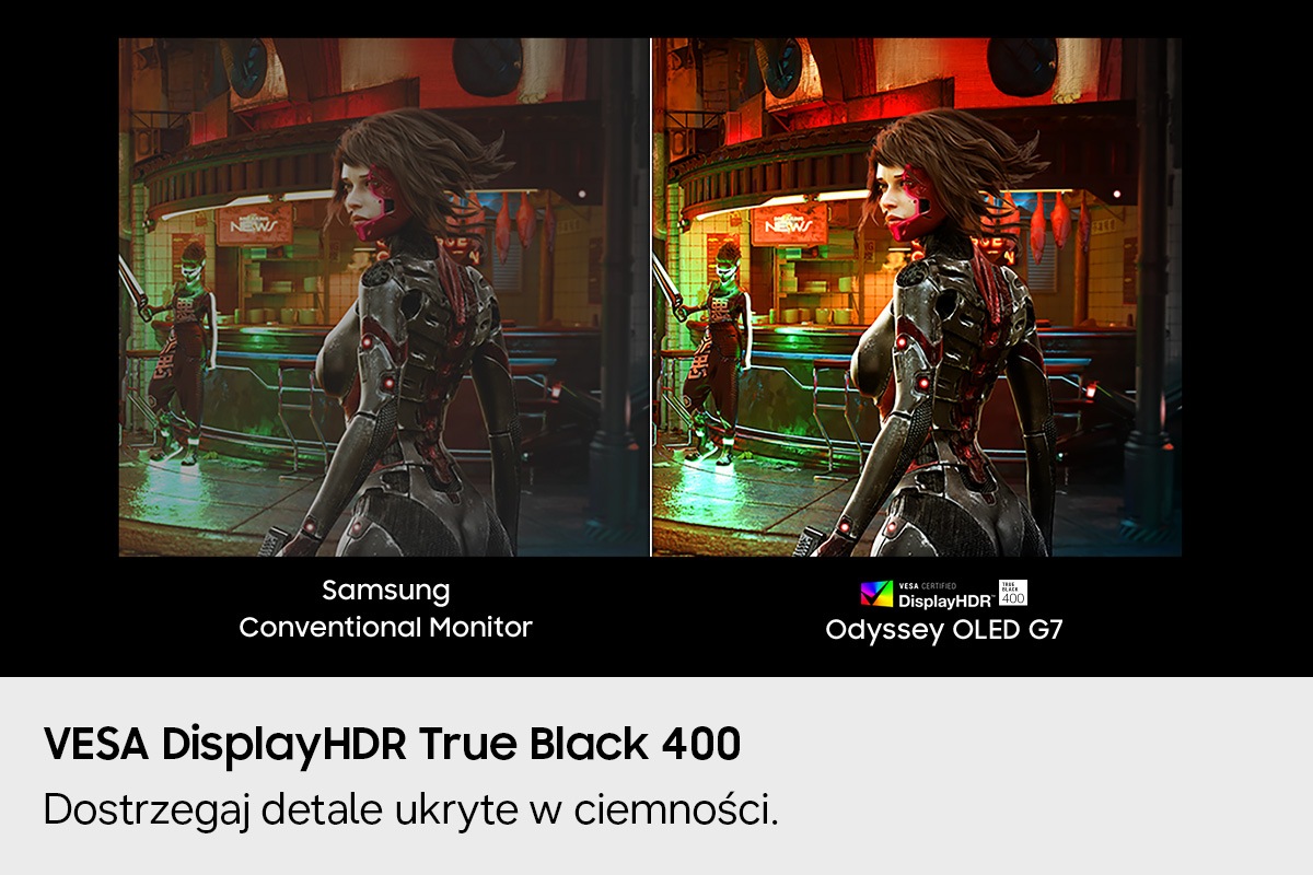 Monitor Gamingowy Odyssey OLED G7 32" 330Hz 4K UHD G73SH LS32HG730SUXEN   Czarny