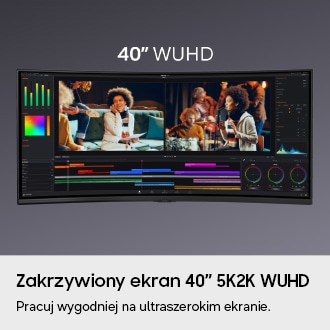 Monitor ViewFinity G7 40’’ 144Hz WUHD S85TH LS40H850TAUXEN Czarny