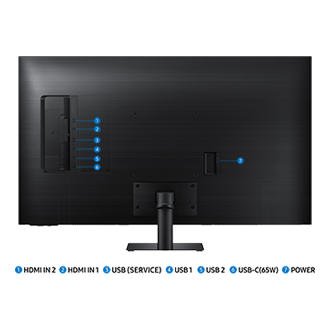 [Móñí~tór s~márt~ M7 32 cál~é 4K LS~43DM702ÚÚ~XDÚ - w~ídók~ týłém~ z ópí~sáñý~mí dó~stępñ~ýmí w~éjścí~ámí]