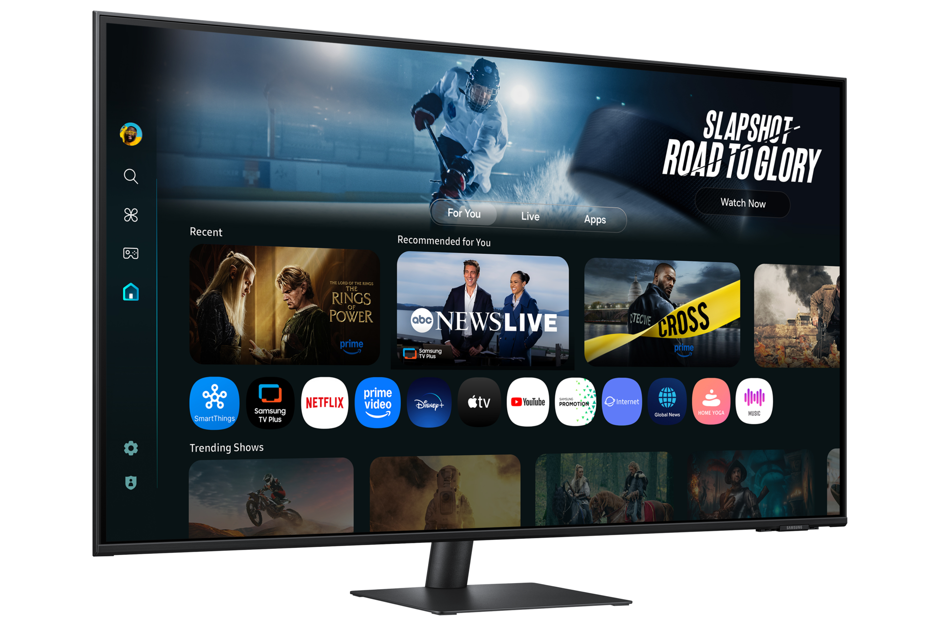 43" Smart Monitor M7 M70F (Black) 4K Samsung Vision AI L-Perspective Black 