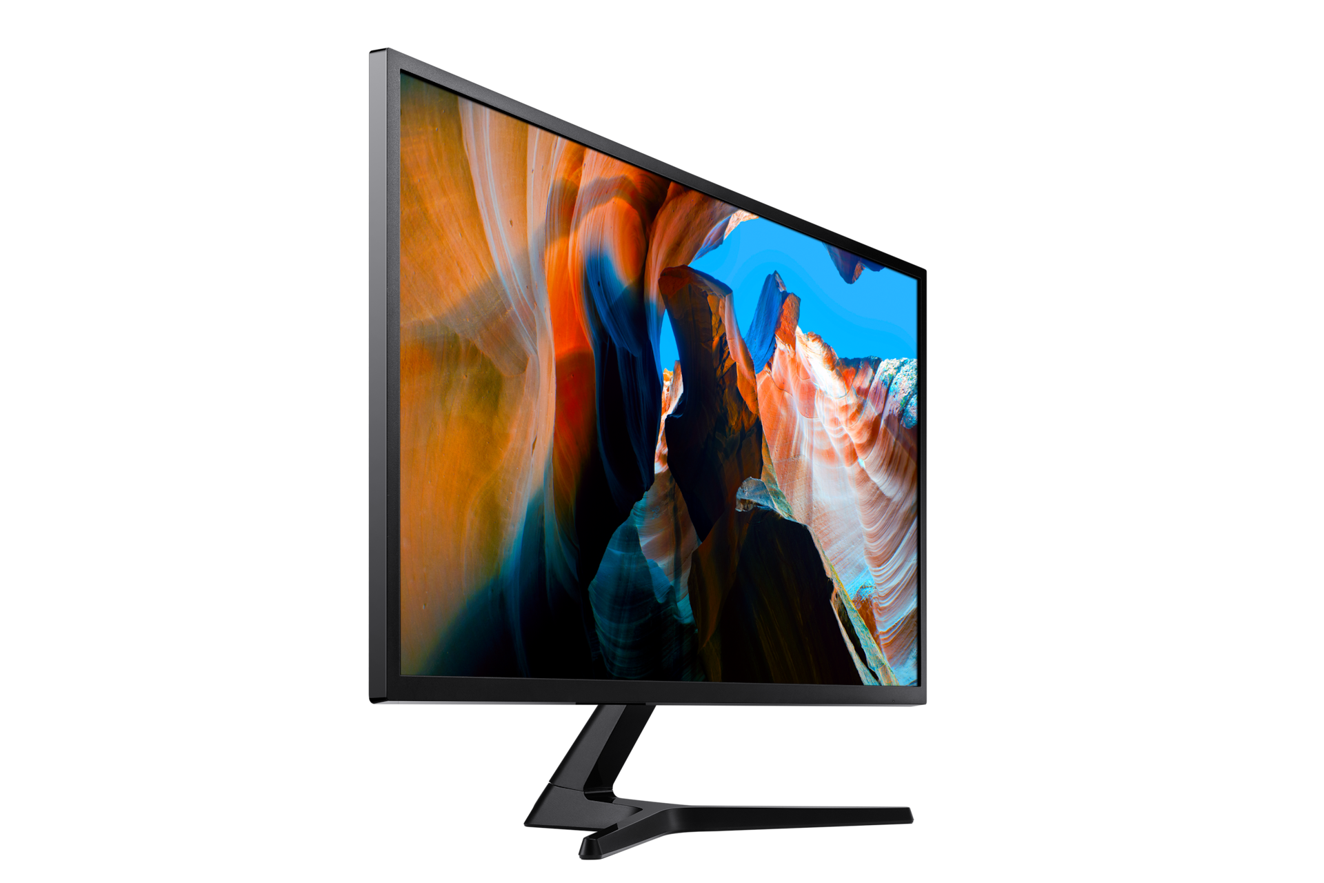 Monitor Samsung UJ59 32" o rozdzielczości UHD (LU32J590UQPXEN) - widok z prawej strony