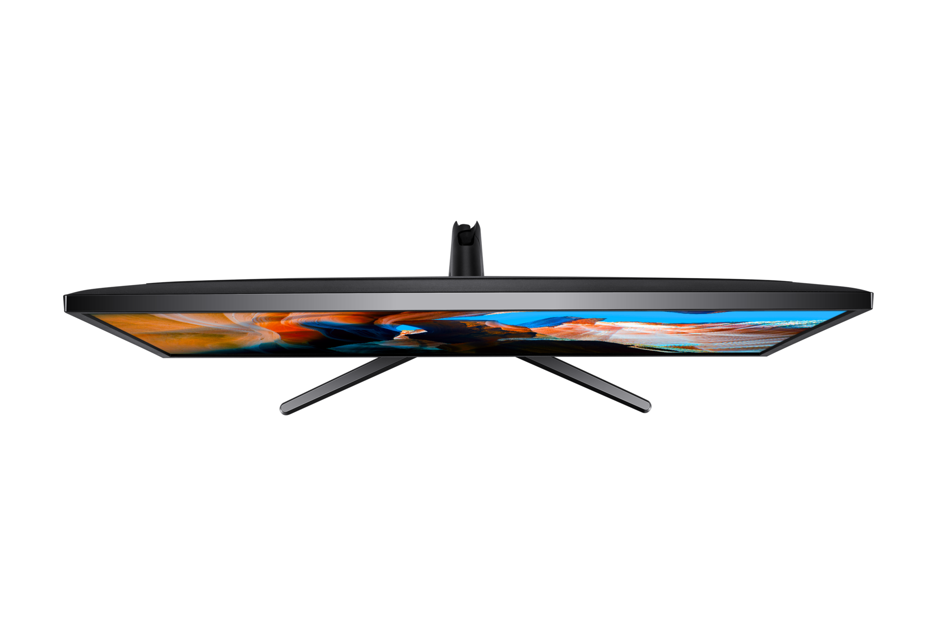 Monitor Samsung UJ59 32" o rozdzielczości UHD (LU32J590UQPXEN) - widok z góry