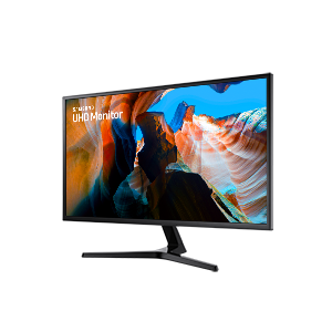 Monitor Samsung UJ59 32 cale o rozdzielczości UHD (LU32J590UQPXEN) - widok po skosie w prawo