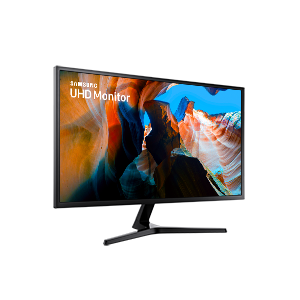 Monitor Samsung UJ59 32 cale o rozdzielczości UHD (LU32J590UQPXEN) - widok po skosie w lewo