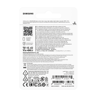 T7 microSD Card microSDXC™ UHS-I Card Back-PKG Blue 