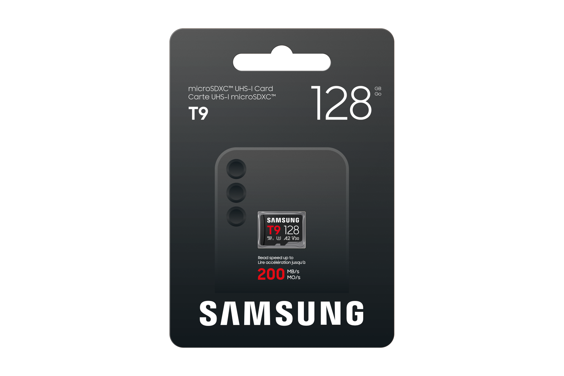 T9 microSD Card microSDXC™ UHS-I Card Front-PKG Black 