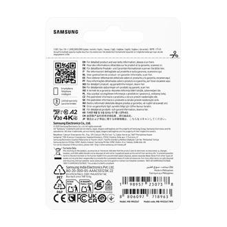 T9 microSD Card microSDXC™ UHS-I Card Back-PKG Black 