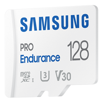 Rzut z prawej na kartę pamięci microSD 128GB PRO Endurance   MB-MJ128KA/EU.