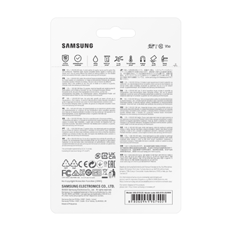 Zdjęcie pokazujace kartę pamięci SD 512GB MB-SY512S/WW tył opakowania.