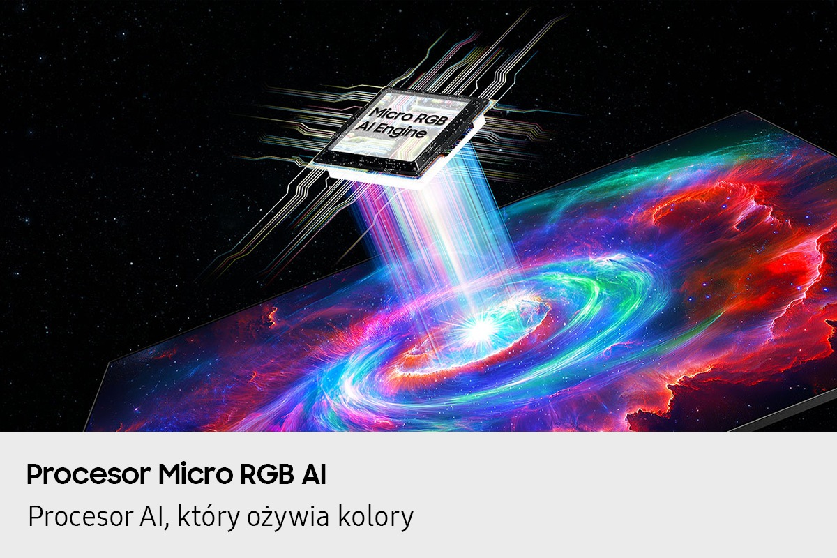 Telewizor 115" Micro RGB R95F 4K Samsung Vision AI Smart TV (2025) - widok z boku