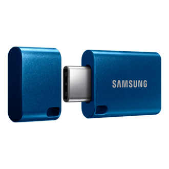 Zdjęcie pokazujące otwarty Pendrive Samsung 64GB USB-C 3.1 Flash Drive.