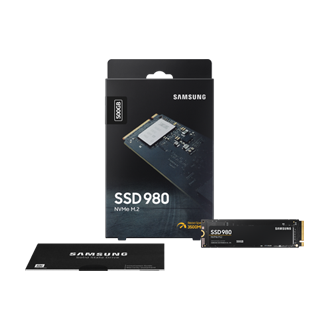 Widok na zestaw dysku 500 GB 980 PCIe 3.0 NVMe™ MZ-V8V500BW.