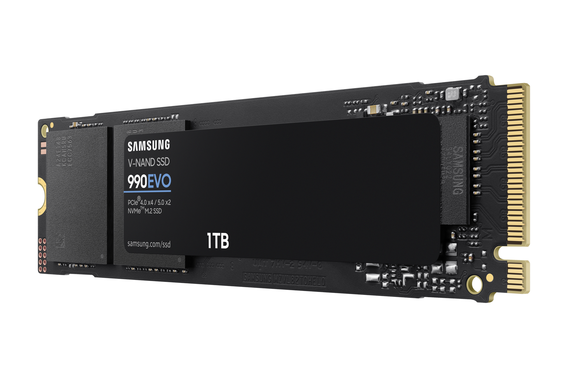 Dysk wewnętrzny 1TB 990 EVO PCle 4.0 NVMe™ MZ-V9E1T0BW - rzut z prawej.