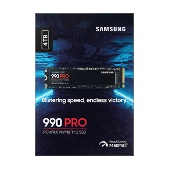 990 PRO PCIe 4.0 M.2 SSD PKG-Front Black 