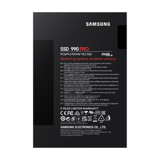 990 PRO PCIe 4.0 M.2 SSD PKG-Back Black 
