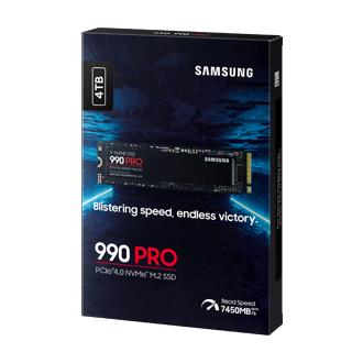 990 PRO PCIe 4.0 M.2 SSD PKG-R-Perspective Black 
