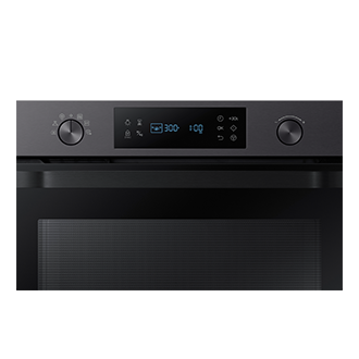 Kuchenka mikrofalowa do zabudowy Samsung posiada elegancki niebieski wyświetlacz LED i dotykowy panel sterujący